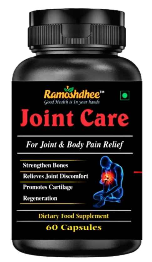 Ramoshdhee Joint Care Capsule | Supplement for Knee, Joint, Arthritis Pain & Flexibility | 60 Capsules