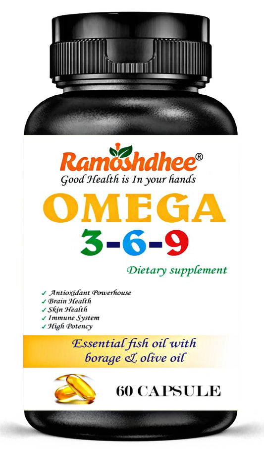Ramoshdhee Omega 3-6-9 Dietary Supplement (60 Capsules)