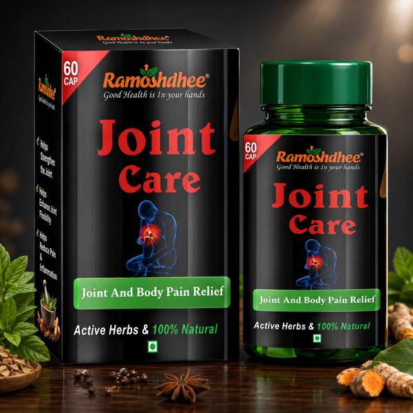 Ramoshdhee Joint Care Capsule | Supplement for Knee, Joint, Arthritis Pain & Flexibility (60 Capsules)