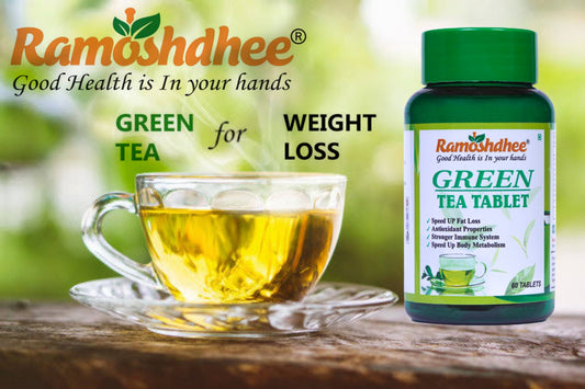 Ramoshdhee Green Tea for Weight Management | 60 Tablet (60 Tablets)