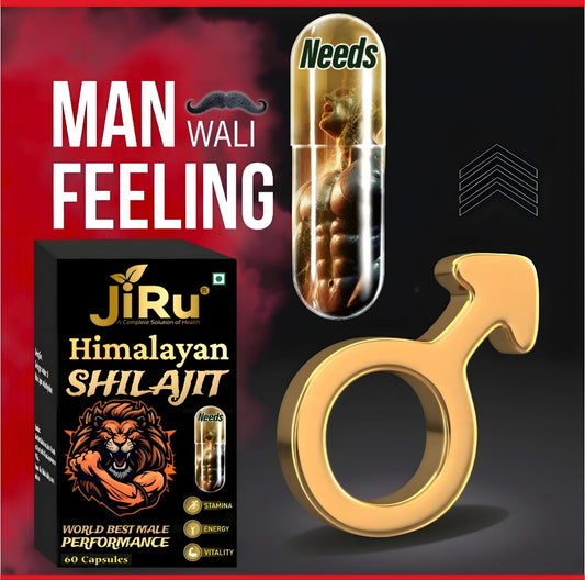 Himalayan Shilajit Gold 60 Capsules|Bost Stemina In 2 Days|Enhance Strength & Immunity