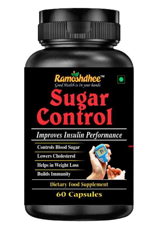 Ramoshdhee Sugar Control capsule | Helpful in Diabetes, Skin Care, Blood Purifier | 60 Capsules