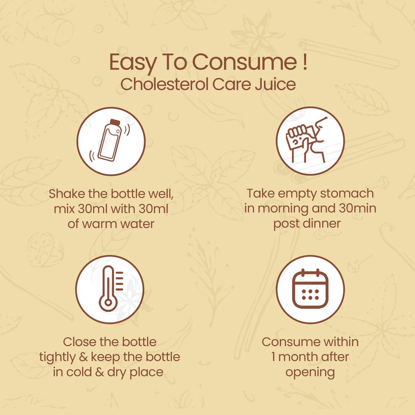 Ramoshdhee Cholesterol Care Juice | Helps Controlling Cholesterol, (1 L)
