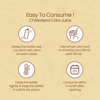 Ramoshdhee Cholesterol Care Juice | Helps Controlling Cholesterol, (1 L)
