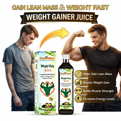 Ramoshdhee Weight Gain Juice | Fast Weight Gain Juice 1Ltr (1000 ml)