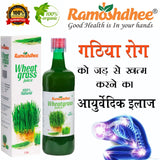 Ramoshdhee Wheatgrass Juice | Detoxifier for Healthy Liver | Cleanse the Digestive System, and Purify Blood, 1Ltr