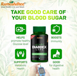 Ramoshdhee Herbal Diabdex Diabetes Care Capsule | Control Blood Sugar In 4 Week | 100% Ayurvedic