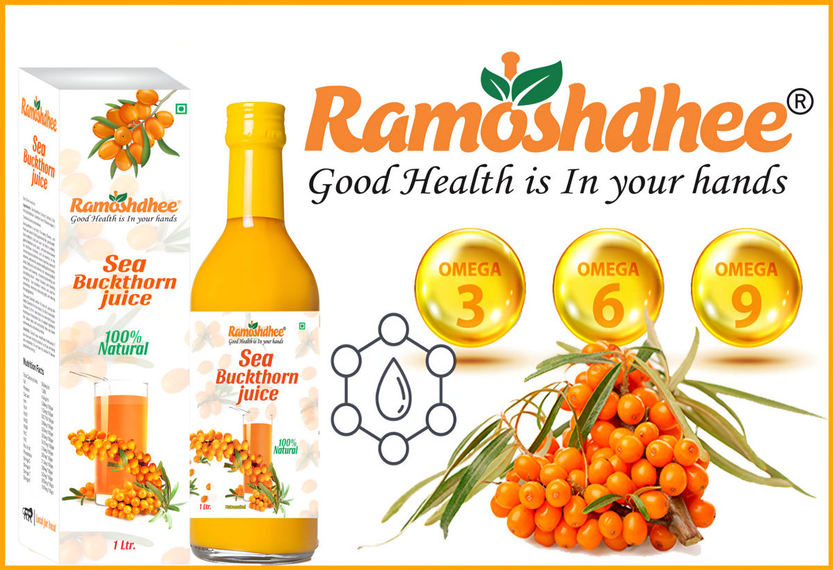 Ramoshdhee Sea Buckthorn Juice(Rich source of Omega 3, 6, 9 and 7 and Super Anti-oxidant)