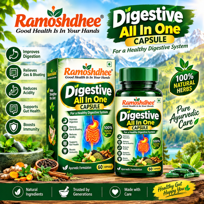 Digestive All In One Capsule, Enriched with Improve Gut Health, Relieves Gas, Boosts Appetite