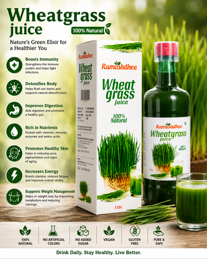 Ramoshdhee Wheat Grass Juice | Immunity Booster
