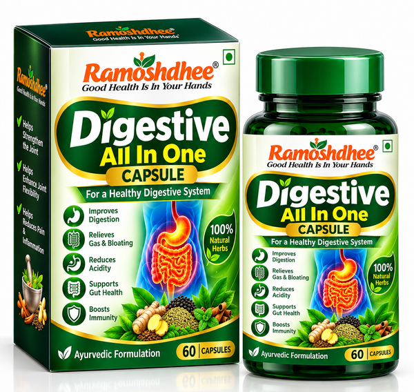 Digestive All In One Capsule, Enriched with Improve Gut Health, Relieves Gas, Boosts Appetite