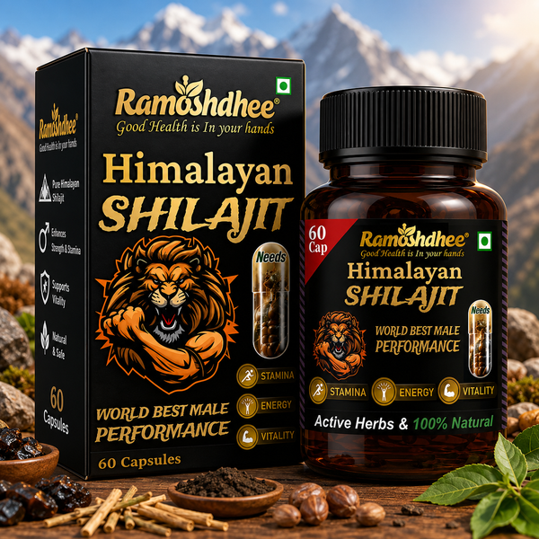 Ramoshdhee Shilajit Gold 60 Capsule | Boosts Stamina In 2 Weeks| (60 Capsules)