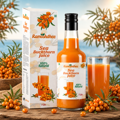 Ramoshdhee Sea Buckthorn Juice | Healthy Heart,Skin Immunity Booster | Multivitamin Rare Omega 3,6,9,7 |Rich Vitamin C Rich