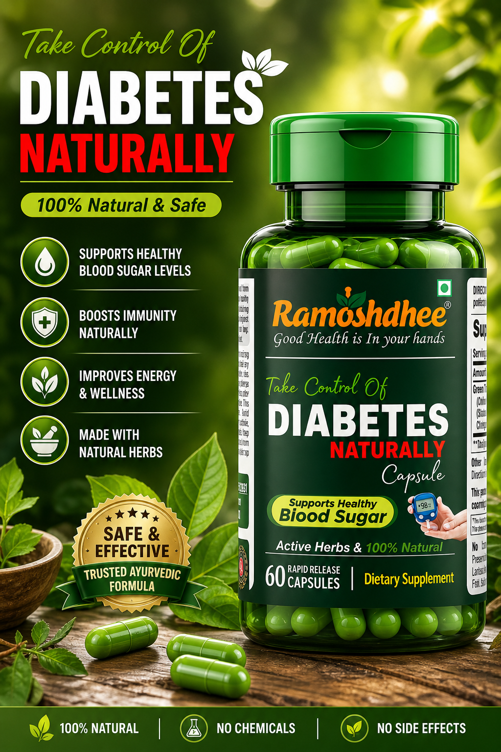 Diabetes Care Naturally Capsule | Control Blood Sugar In 7 Days | Diabetic Care