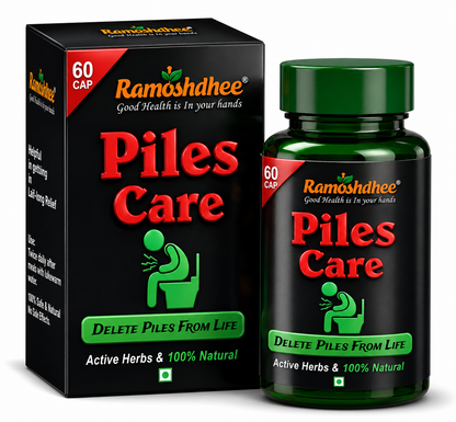 Ramoshdhee Piles Care Fast Relief Bavasir Hemorrhoid Support Piles | 60 Capsules (60 Capsules)
