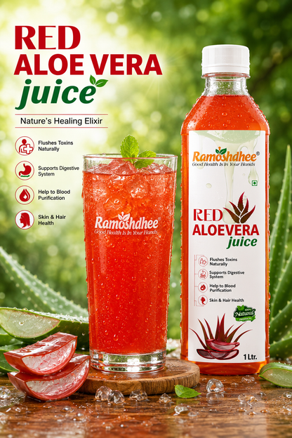 Red Aloe Juice | Immunity Booster Skin Care Body Detox Healthy Juice