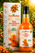 Ramoshdhee Sea Buckthorn Juice | Healthy Heart,Skin Immunity Booster | Multivitamin Rare Omega 3,6,9,7 |Rich Vitamin C Rich