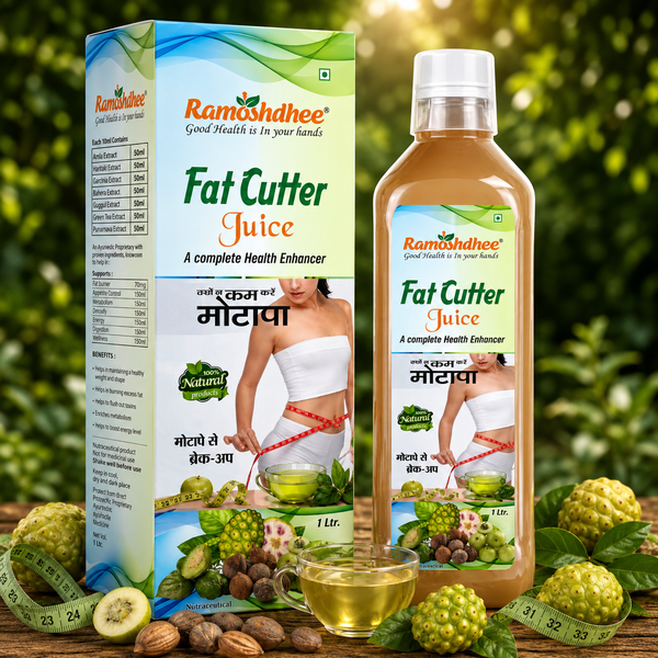 Ramoshdhee Fat Cutter Juice | Naturally Weight Management | Helps Boost Metabolism (1 L)