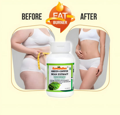 Ramoshdhee Green Coffee Bean 60 Capsules|Weight Loss In 4 week|Enhance Strength & Immunity (60 Capsules)