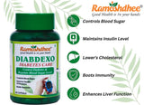 Ramoshdhee Diabdexo Diabetes Care Capsule | Control Blood Sugar In 4 Week | 100% Ayurvedic | 60 Capsules