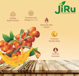 JiRu Sea Buckthorn Pulp Juice | Immunity Booster | Natural Source of Vitamin A, B, C, E, K, Omega 3, 6, 7, 9 and Antioxidant | Skin Care & Body Detox,Premium Lifestyle Drink