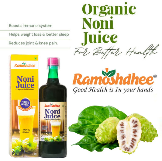 Ramoshdhee Organic Noni Juice -Rich in Antioxidants, Boosts Energy, Builds Immunity   | 1Ltr