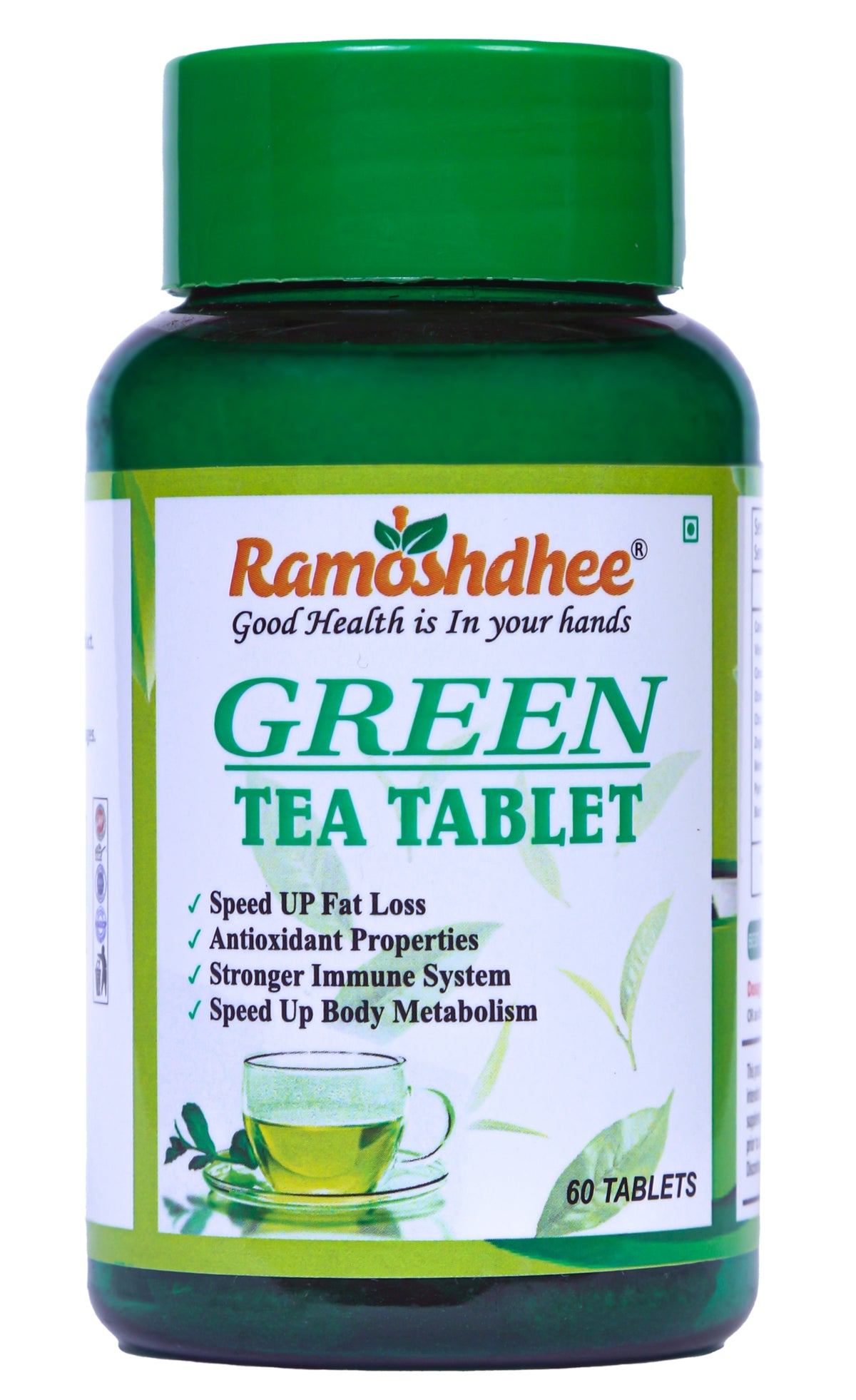 Ramoshdhee Green Tea for Weight Management | 60 Tablet  (60 Tablets)