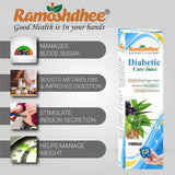 Ramoshdhee Diabetic Care Juice | Blend of 16 herbs to manage sugar levels | Clinically Proven Diabetes Care | Support Blood Sugar Level and Lower Bad Cholesterol |1Ltr