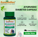 Ramoshdhee Diabdexo Diabetes Care Capsule | Control Blood Sugar In 4 Week | 100% Ayurvedic | 60 Capsules