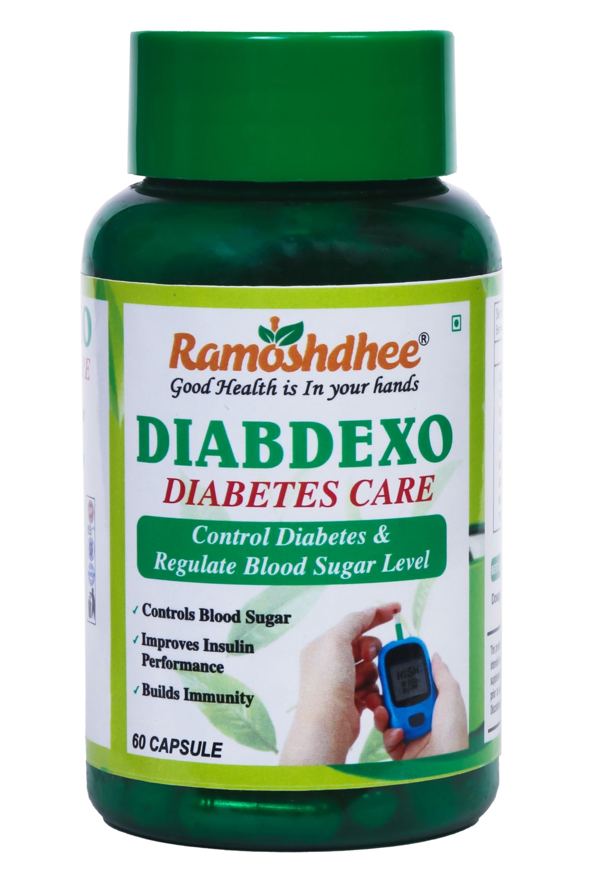 Ramoshdhee Diabdexo Diabetes Care Capsule | Control Blood Sugar In 4 Week | 100% Ayurvedic | 60 Capsules