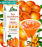 JiRu Sea Buckthorn Pulp Juice | Immunity Booster | Natural Source of Vitamin A, B, C, E, K, Omega 3, 6, 7, 9 and Antioxidant | Skin Care & Body Detox,Premium Lifestyle Drink