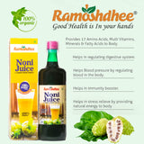 Ramoshdhee Organic Noni Juice -Rich in Antioxidants, Boosts Energy, Builds Immunity   | 1Ltr