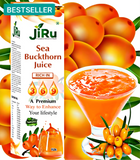 JiRu Sea Buckthorn Pulp Juice | Immunity Booster | Natural Source of Vitamin A, B, C, E, K, Omega 3, 6, 7, 9 and Antioxidant | Skin Care & Body Detox,Premium Lifestyle Drink